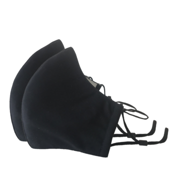 Happy 3-Layer Face Mask Black