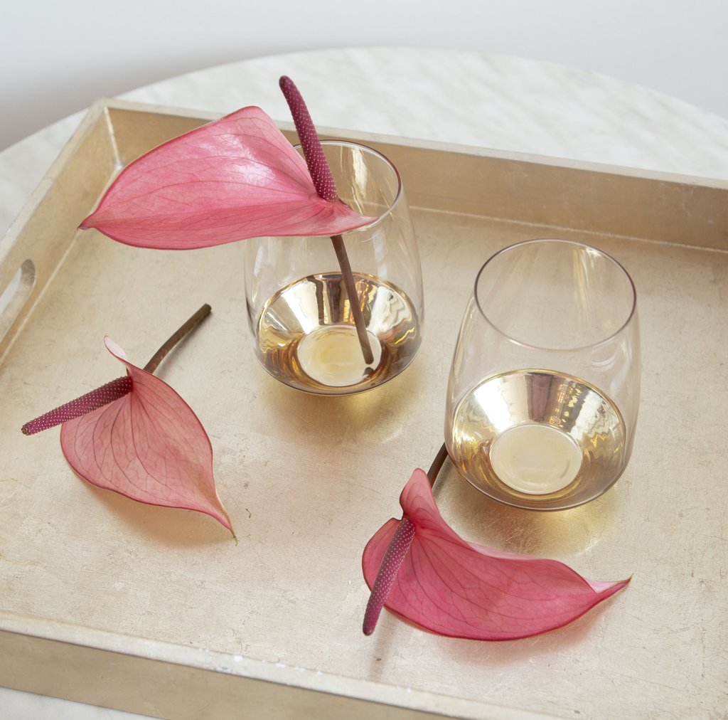 Cristina Re Estelle Gold Tumbler Glasses