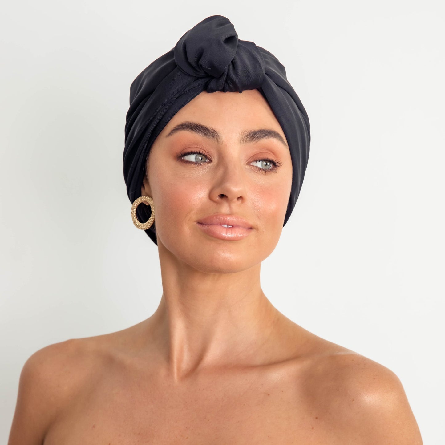 LOUVELLE Dahlia Shower Cap Black