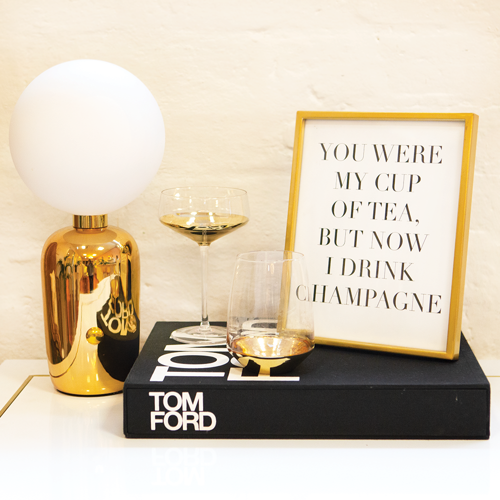 Cristina Re Estelle Gold Tumbler Glasses