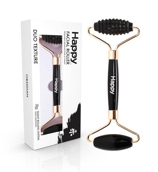 Happy Duo Texture Facial Roller ~ Obsidian