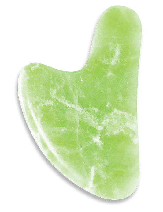 Happy Heart Shaped Gua Sha ~ Jade