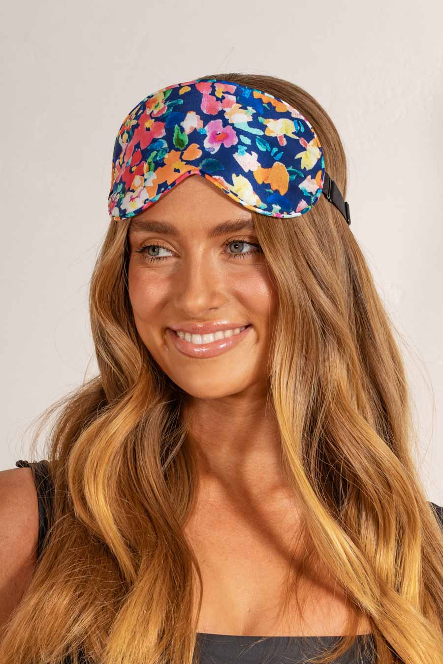 LOUVELLE Chloe Eye Mask in Bright Ditsy