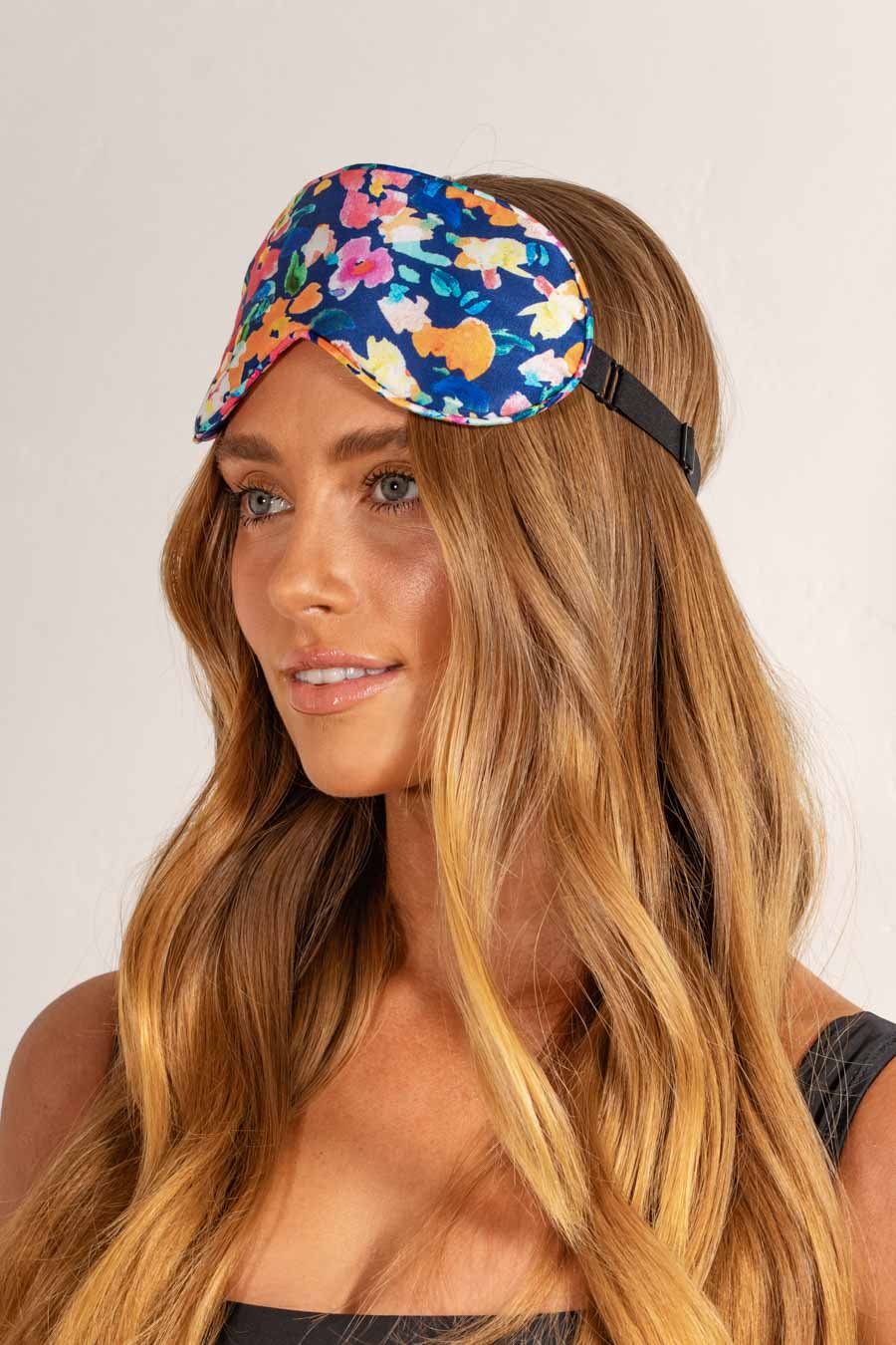 LOUVELLE Chloe Eye Mask in Bright Ditsy