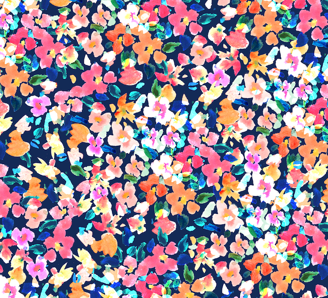 LOUVELLE Chloe Eye Mask in Bright Ditsy