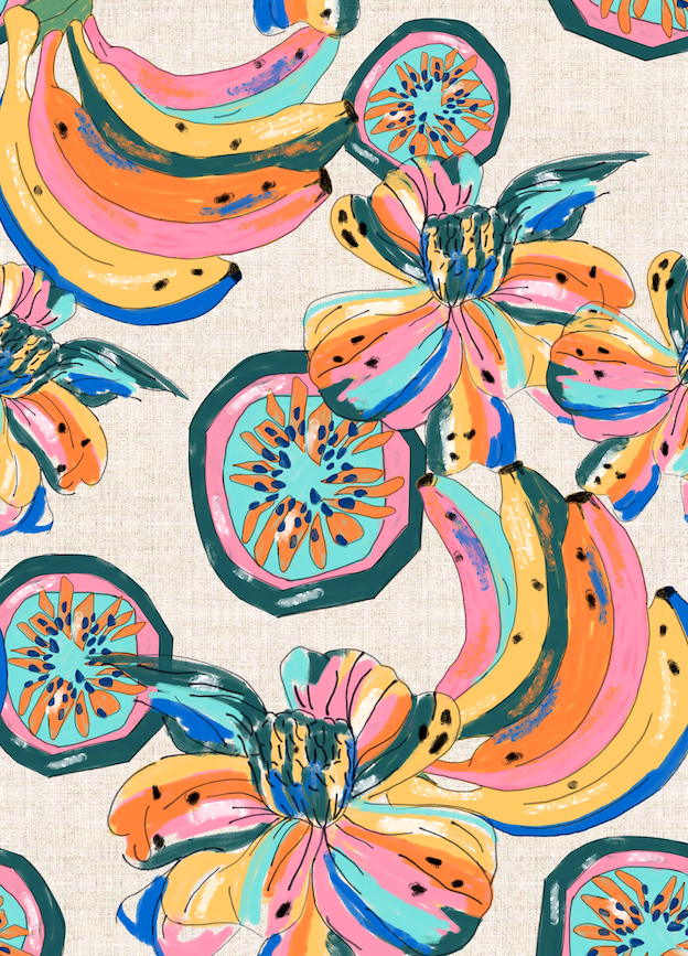 LOUVELLE Chloe Eye Mask in Tutti Frutti