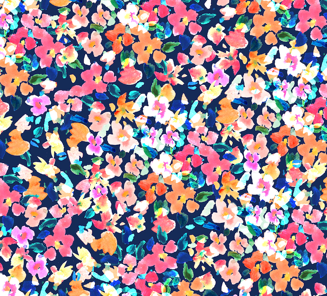 LOUVELLE Riva Hair Towel Wrap Bright Ditsy