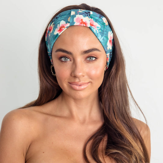 LOUVELLE Seraphine Headband Poolside Peony
