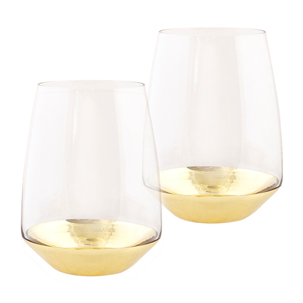 Cristina Re Estelle Gold Tumbler Glasses