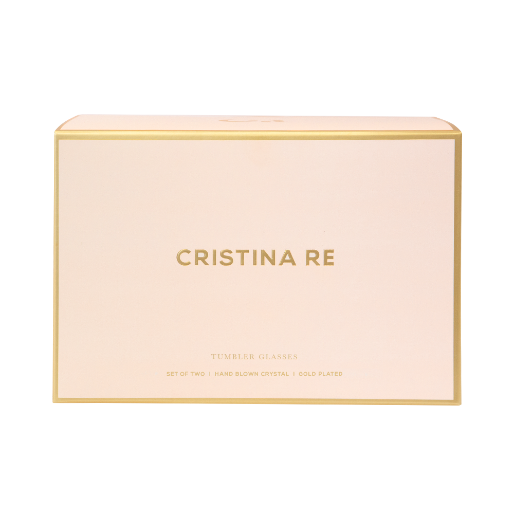 Cristina Re Estelle Gold Tumbler Glasses