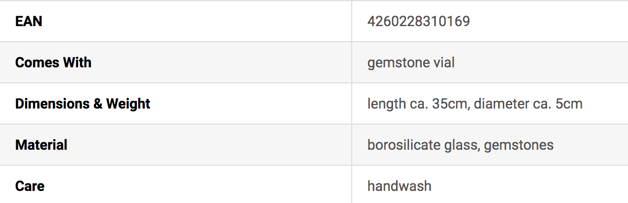 VitaJuwel Gemstone Vial ~ Vino