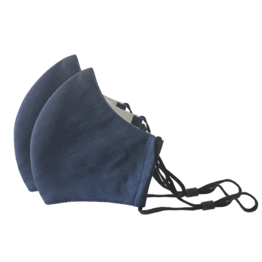 Happy 3-Layer Face Mask Navy